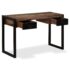vidaXL Desk with 2 Drawers Solid Reclaimed Wood 120x50x76 cm - Image 4