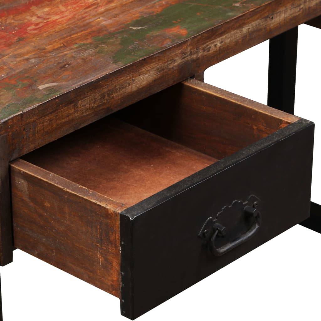 8718475577812_g_en_hd_3 vidaXL Desk with 2 Drawers Solid Reclaimed Wood 120x50x76 cm - Image 5