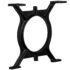 vidaXL Coffee Table Legs 2 pcs O-Frame Cast Iron - Image 2