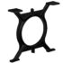 vidaXL Coffee Table Legs 2 pcs O-Frame Cast Iron - Image 4