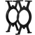 vidaXL Bench Legs 2 pcs O-Frame Cast Iron