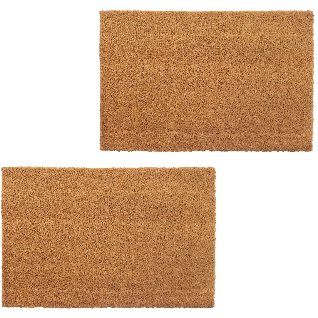 8718475579557_a_en_hd_1 vidaXL Doormats 2 pcs Coir 24 mm 40x60 cm Natural - Image 1