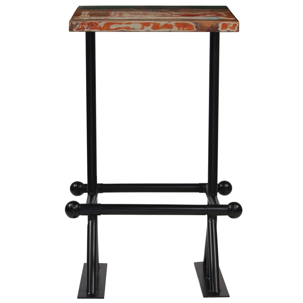 8718475579984_g_en_hd_1 vidaXL Bar Table Solid Reclaimed Wood Multicolour 60x60x107 cm - Image 2