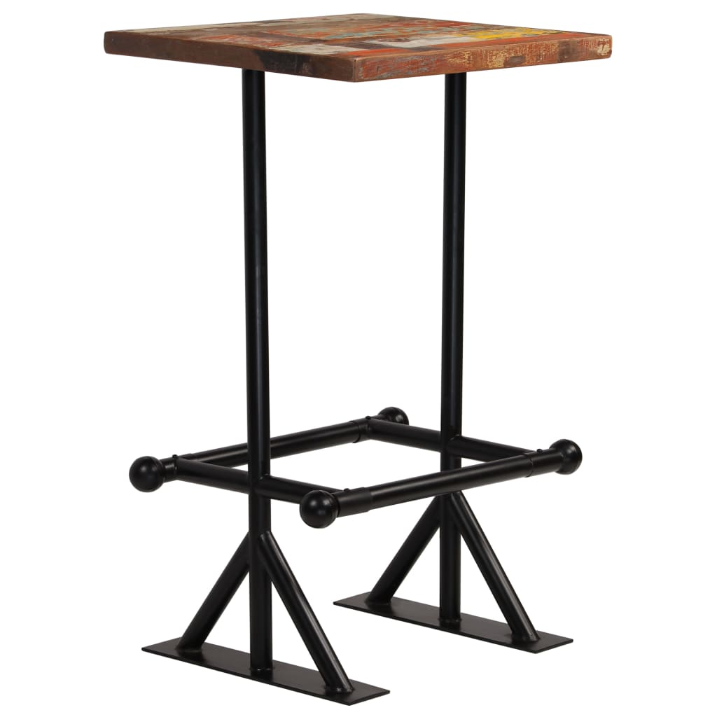8718475579984_g_en_hd_6 vidaXL Bar Table Solid Reclaimed Wood Multicolour 60x60x107 cm - Image 7