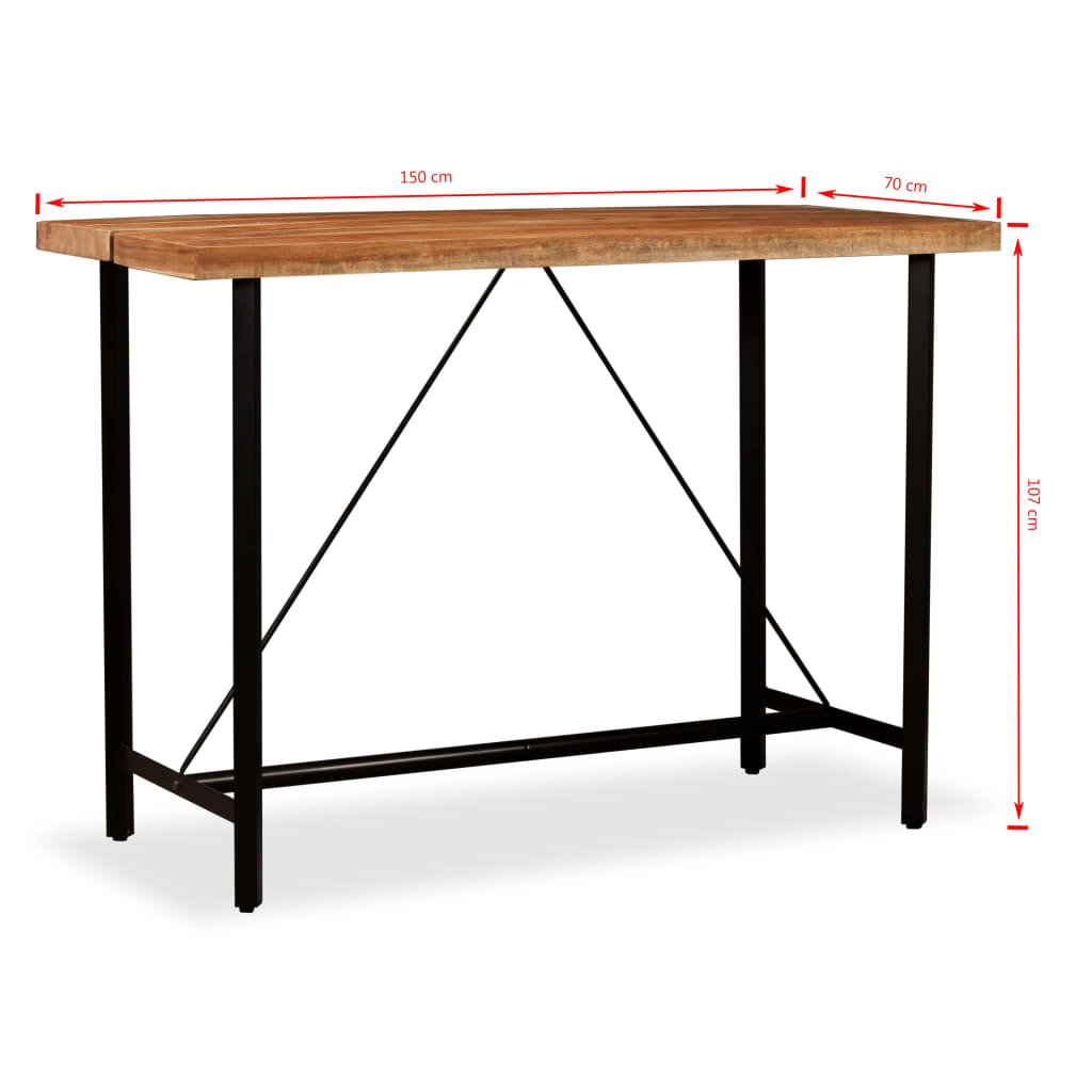 8718475580164_g_en_hd_12 vidaXL Bar Table 150x70x107 cm Solid Acacia Wood - Image 13