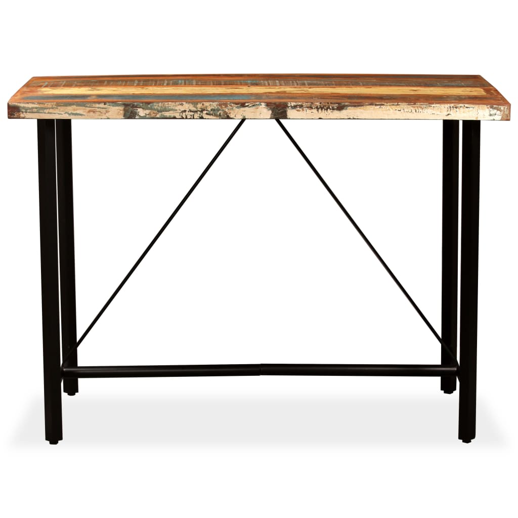 8718475580201_g_en_hd_1 vidaXL Bar Table 150x70x107 cm Solid Reclaimed Wood - Image 2