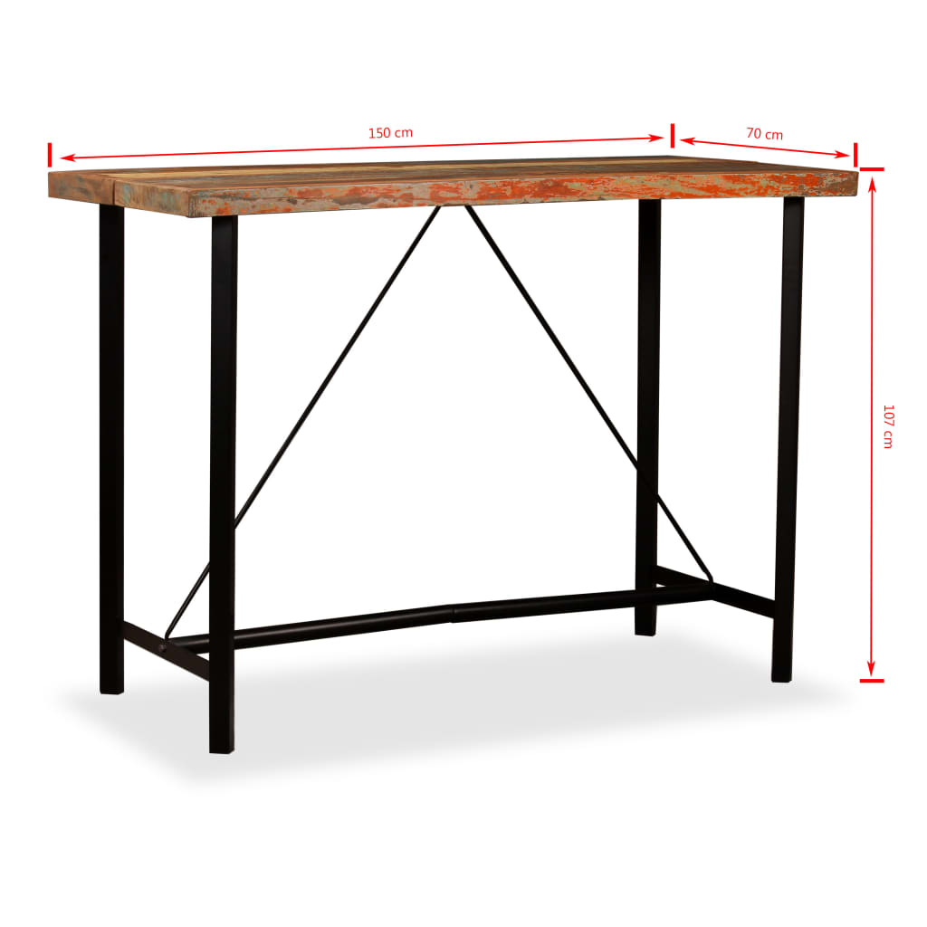 8718475580201_g_en_hd_12 vidaXL Bar Table 150x70x107 cm Solid Reclaimed Wood - Image 13