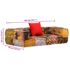 vidaXL 2-Seater Modular Pouffe Patchwork Fabric - Image 9