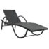 vidaXL Sun Loungers 2 pcs with Table Poly Rattan Black (42884+42886) - Image 6