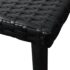 vidaXL Sun Loungers 2 pcs with Table Poly Rattan Black (42884+42886) - Image 9