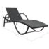 vidaXL Sun Loungers 2 pcs with Table Poly Rattan Black (42884+42886) - Image 10