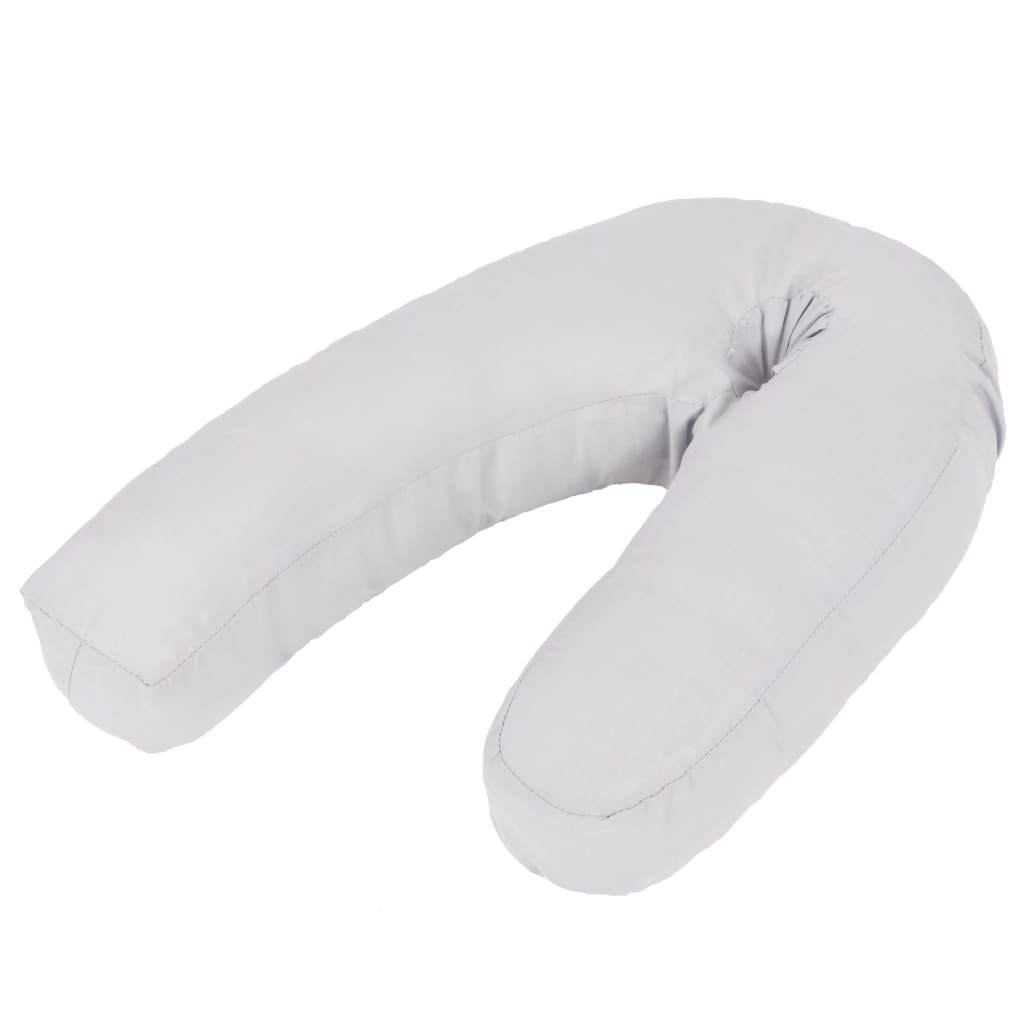 8718475582427_a_en_hd_1 vidaXL Pregnancy Pillow J-Shaped 54x(36-43) cm Grey - Image 1