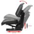 vidaXL Tractor Seat with Suspension Black - Image 7