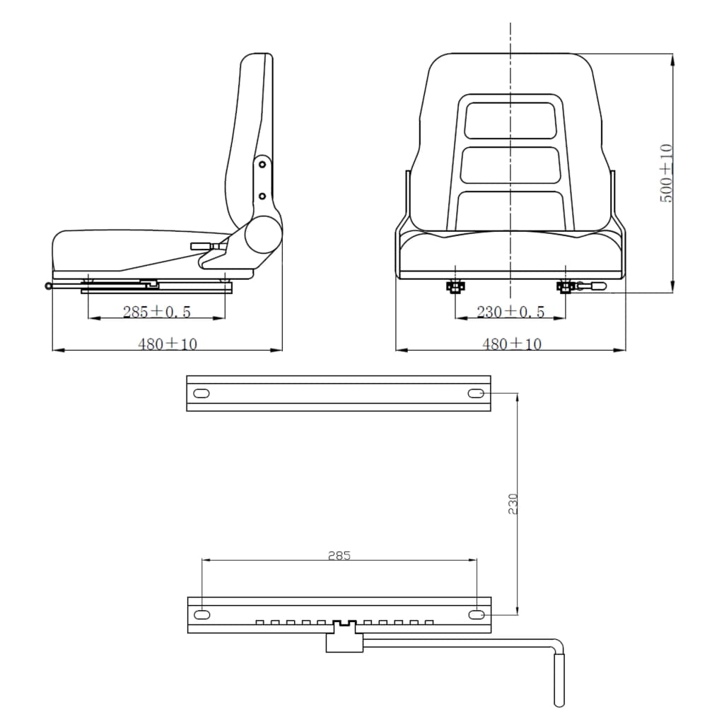 8718475582779_g_en_hd_7 vidaXL Forklift & Tractor Seat with Adjustable Backrest Black - Image 8