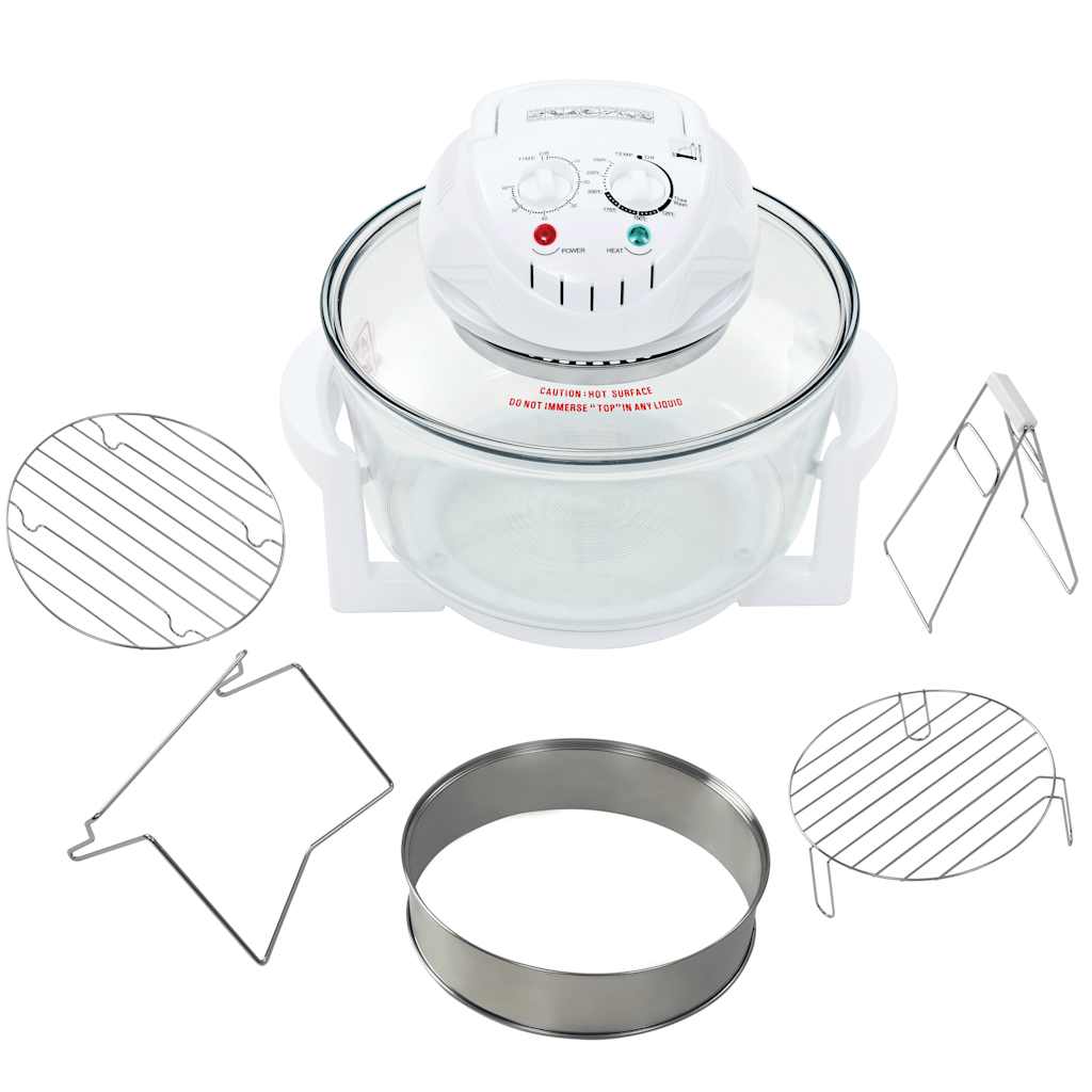 8718475582861_a_en_hd_1 vidaXL Halogen Convection Oven with Extension Ring 1400 W 17 L - Image 2