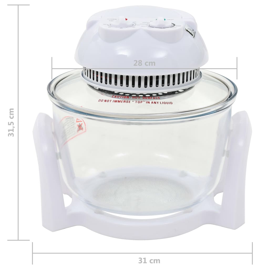 8718475582878_g_en_hd_7 vidaXL Halogen Convection Oven with Extension Ring 800 W 10 L - Image 9