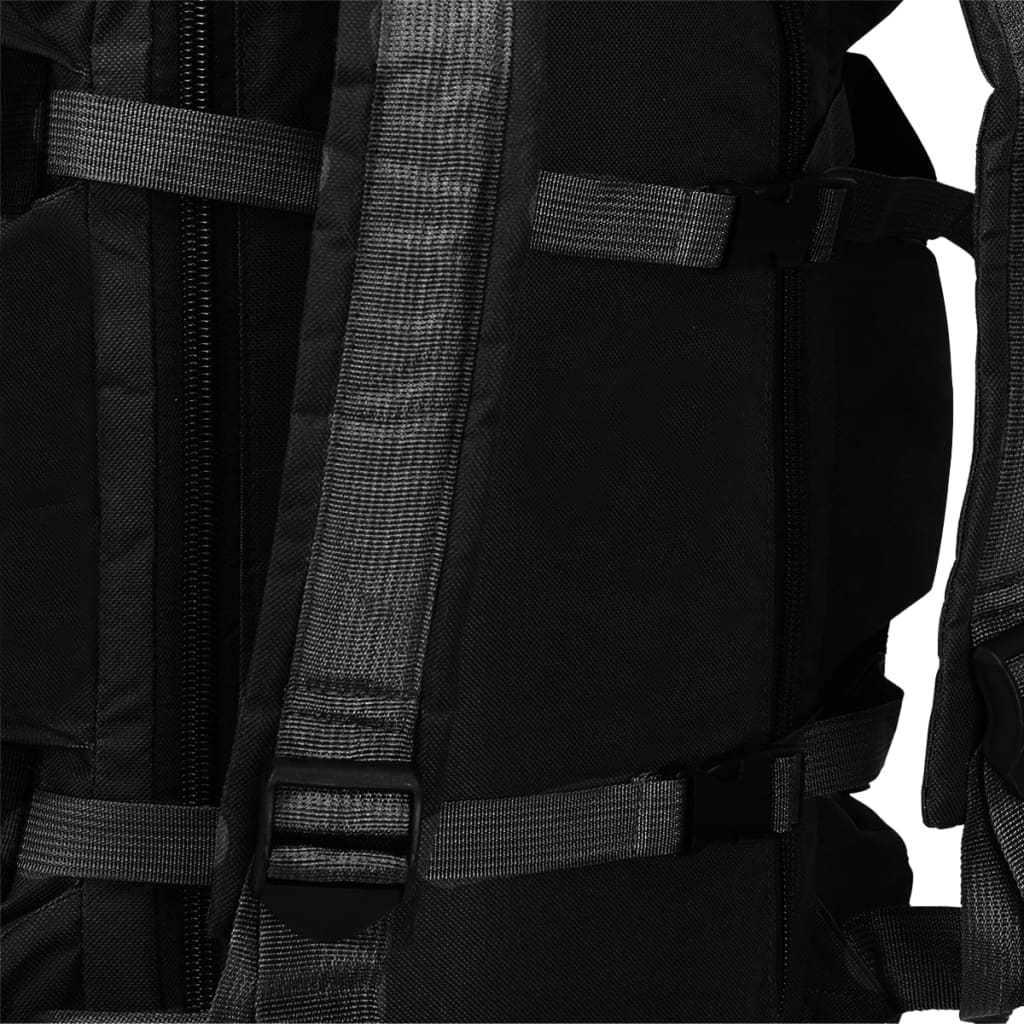 8718475582960_g_en_hd_4 vidaXL 3-in-1 Army-Style Duffel Bag 45 L Black - Image 5