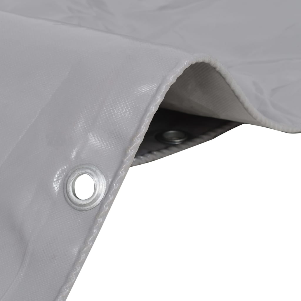 8718475583028_g_en_hd_1 vidaXL Tarpaulin 650 g/m² 4x4 m Grey - Image 2