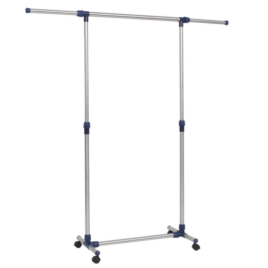 8718475583417_a_en_hd_1 vidaXL Adjustable Clothes Rack Stainless Steel 165x44x150 cm Silver - Image 2