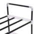 vidaXL Shoe Rack with 7 Shelves Metal and Plastic Black - Image 4