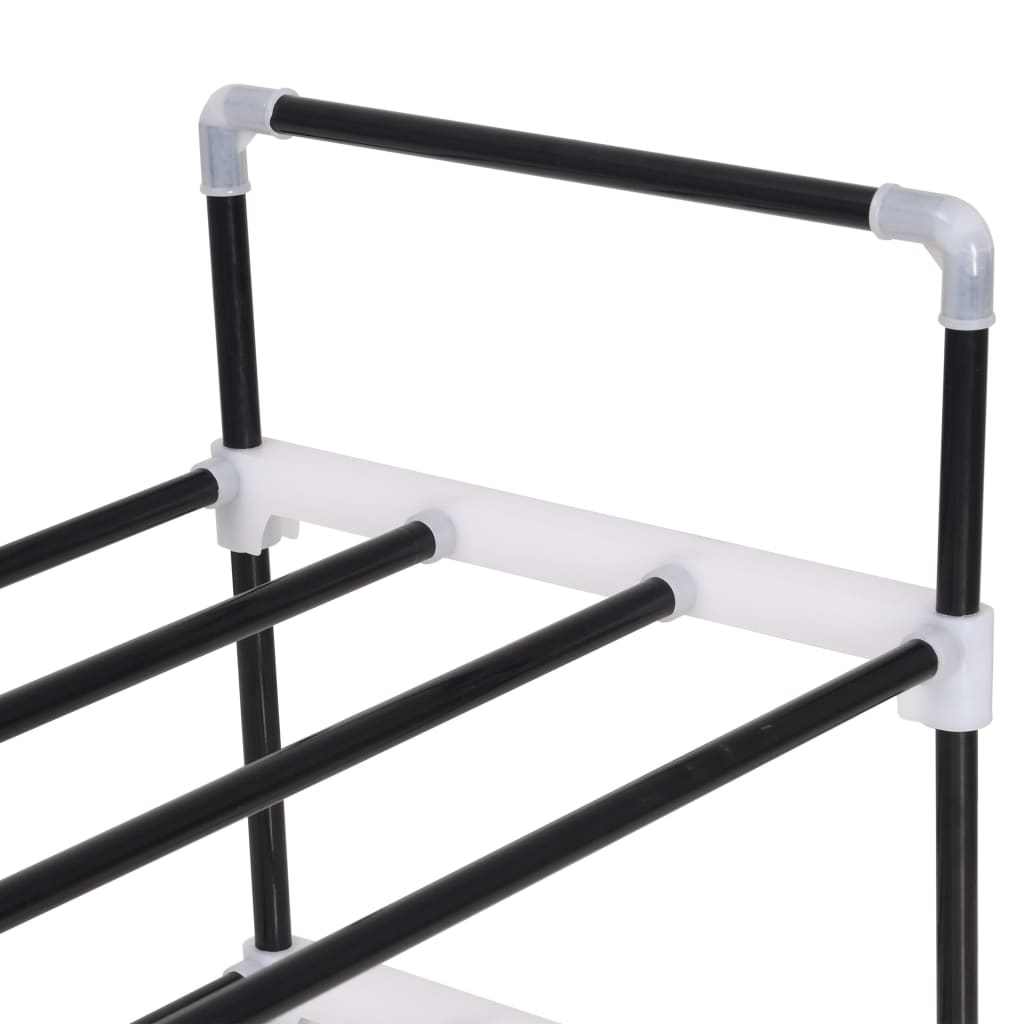 8718475583431_g_en_hd_3 vidaXL Shoe Rack with 7 Shelves Metal and Plastic Black - Image 4