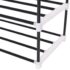 vidaXL Shoe Rack with 7 Shelves Metal and Plastic Black - Image 5