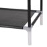 vidaXL Shoe Rack with 8 Shelves Metal and Non-woven Fabric Black - Image 6