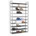 vidaXL Shoe Rack with 10 Shelves Metal and Non-woven Fabric Black - Image 2