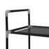 vidaXL Shoe Rack with 10 Shelves Metal and Non-woven Fabric Black - Image 4