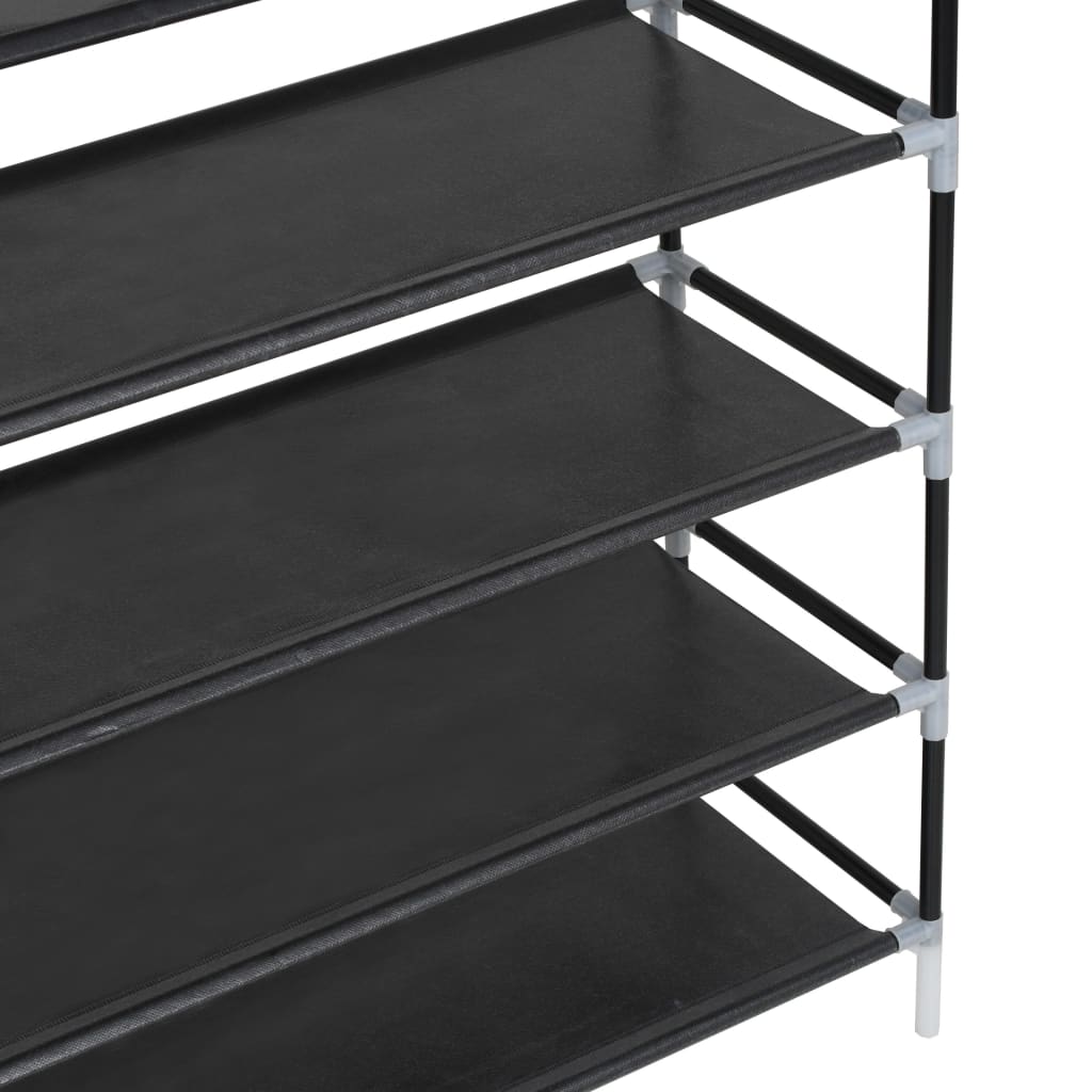 8718475583462_g_en_hd_4 vidaXL Shoe Rack with 10 Shelves Metal and Non-woven Fabric Black - Image 5