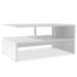 vidaXL Coffee Table Engineered Wood 90x59x42 cm White - Image 2