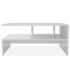vidaXL Coffee Table Engineered Wood 90x59x42 cm White - Image 3
