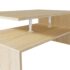 vidaXL Coffee Table Engineered Wood 90x59x42 cm Oak - Image 3