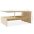 vidaXL Coffee Table Engineered Wood 90x59x42 cm Oak - Image 6