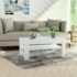 vidaXL Coffee Table Engineered Wood 110x65x48 cm White - Image 6