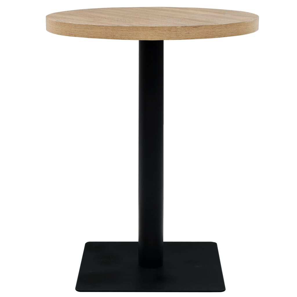 8718475583790_g_en_hd_1 vidaXL Bistro Table MDF and Steel Round 60x75 cm Oak Colour - Image 3