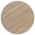 vidaXL Bistro Table MDF and Steel Round 60x75 cm Oak Colour - Image 4