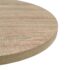 vidaXL Bistro Table MDF and Steel Round 60x75 cm Oak Colour - Image 5