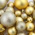 vidaXL 100 Piece Christmas Ball Set 3/4/6 cm Gold - Image 11