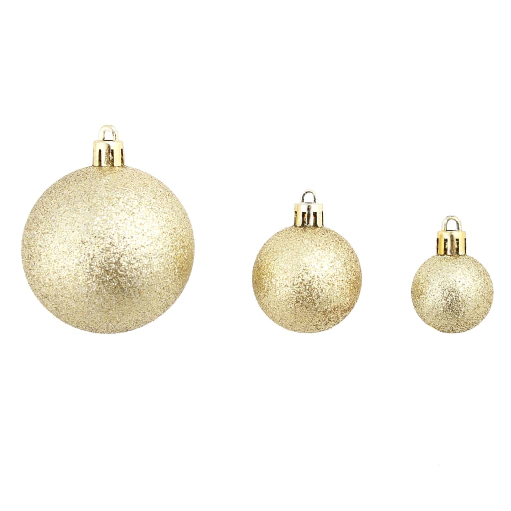8718475586067_g_en_hd_5 vidaXL 100 Piece Christmas Ball Set 3/4/6 cm Gold - Image 6
