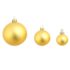 vidaXL 100 Piece Christmas Ball Set 3/4/6 cm Gold - Image 8