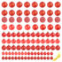 vidaXL 100 Piece Christmas Ball Set 3/4/6 cm Red - Image 2