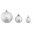 vidaXL 100 Piece Christmas Ball Set 3/4/6 cm Silver - Image 4