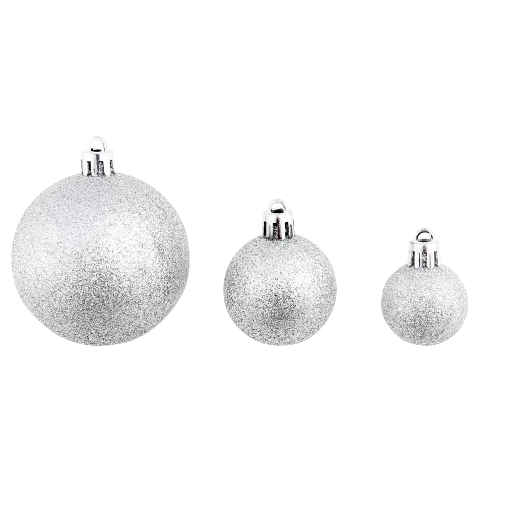8718475586104_g_en_hd_3 vidaXL 100 Piece Christmas Ball Set 3/4/6 cm Silver - Image 4