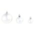 vidaXL 100 Piece Christmas Ball Set 3/4/6 cm Silver - Image 6