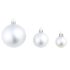vidaXL 100 Piece Christmas Ball Set 3/4/6 cm Silver - Image 8