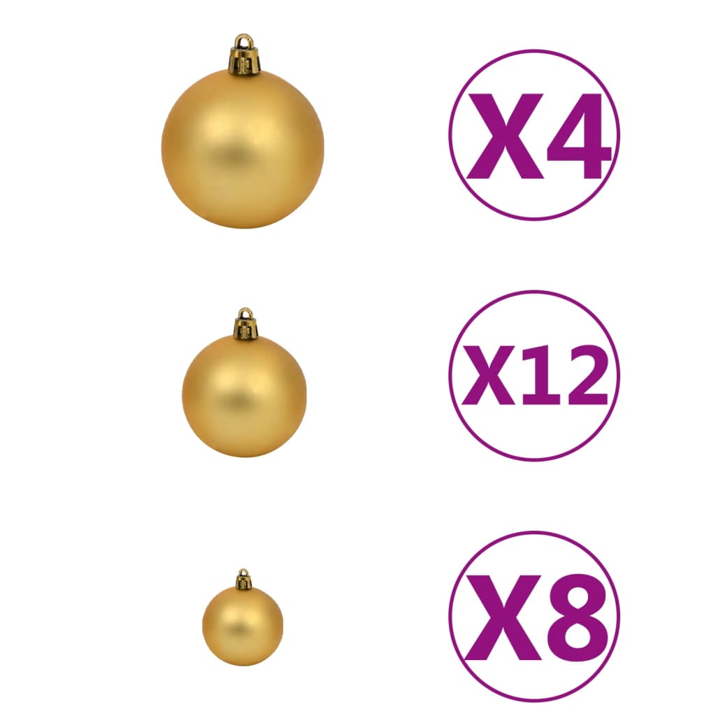8718475586128_g_en_hd_3 vidaXL 100 Piece Christmas Ball Set 3/4/6 cm Brown/Bronze/Gold - Image 4