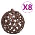 vidaXL 100 Piece Christmas Ball Set 3/4/6 cm Brown/Bronze/Gold - Image 5
