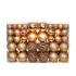 vidaXL 100 Piece Christmas Ball Set 3/4/6 cm Rose/Gold