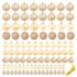 vidaXL 100 Piece Christmas Ball Set 3/4/6 cm Rose/Gold - Image 2